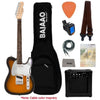 Fender Squier Debut Telecaster Electric Guitar with Amplifier, Gigbag, Tuner, Strap, Picks, Cable, Polishing Cloth & Ebook