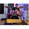 Vault Groover Plus 5-Piece Acoustic Drum Kit with Hardware, Cymbals & Throne