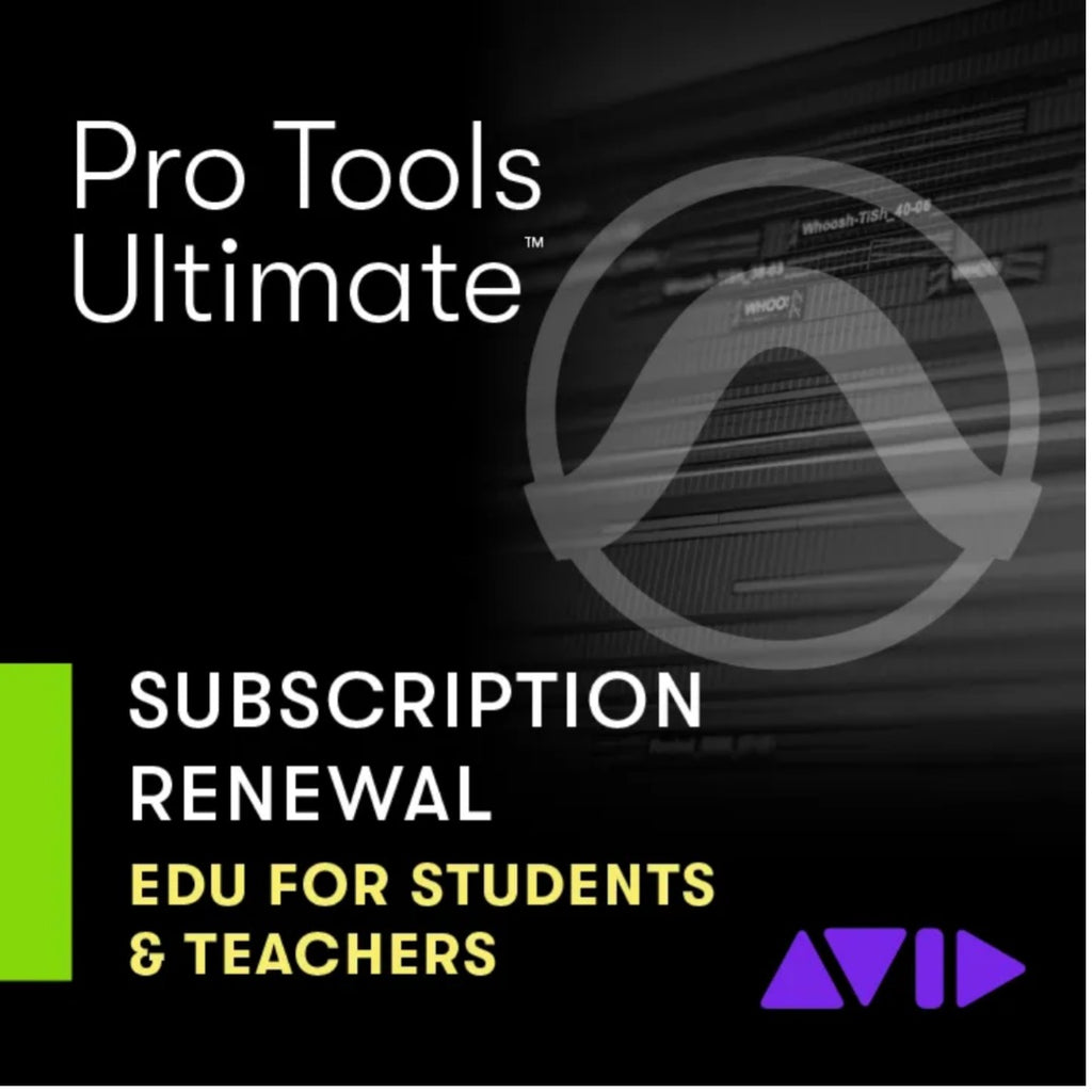 Avid Pro Tools Ultimate 1 Year Subscription Renewal For Educational Students & Teachers