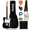 Fender Squier Debut Telecaster Electric Guitar with Amplifier, Gigbag, Tuner, Strap, Picks, Cable, Polishing Cloth & Ebook