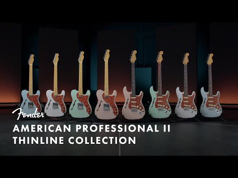 Fender Limited Edition American Professional II Telecaster Thinline 6 String Electric Guitar