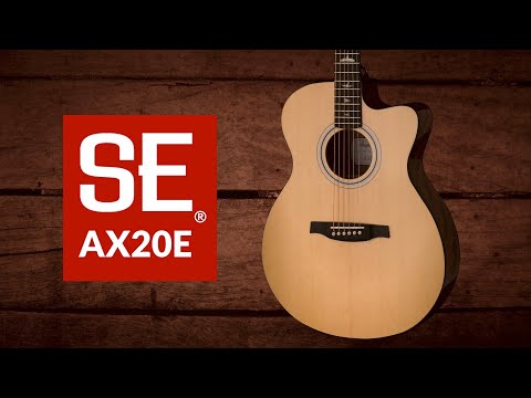 PRS SE AX20E Angelus Cutaway 6-Strings Electro Acoustic Guitar With Gigbag- Natural