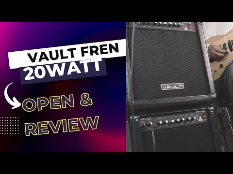 Vault Frenzy 40 Watt Combo Guitar Amplifier with Analog Distortion, Reverb & Delay All Playable Together