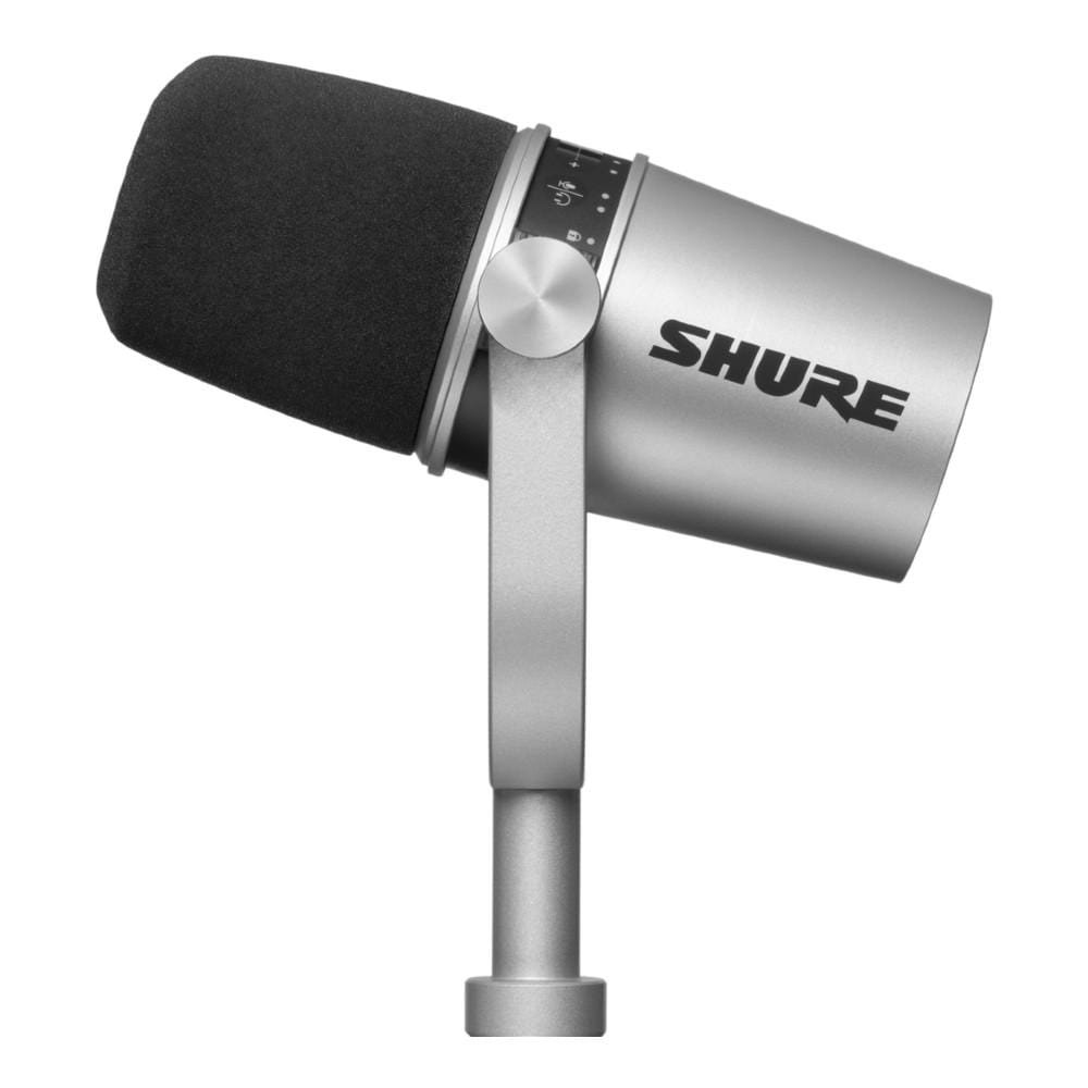 Shure MV7 USB Microphone for Podcasting, Recording, Live Streaming &  Gaming, Built-in Headphone Output, All Metal USB/XLR Dynamic Mic,  Voice-Isolating Technology, TeamSpeak & Zoom Certified – Black : :  Musical Instruments, Stage