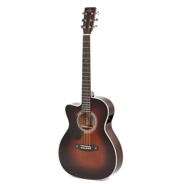 Buy Sigma OMTC-1E-SB 6 String Electro Acoustic Guitar Online | Bajaao