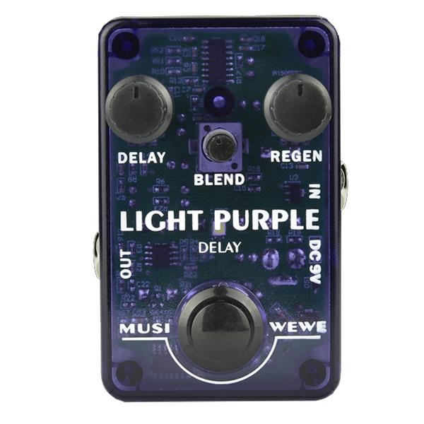 SKS Audio Musiwewe Delay Guitar Effect Pedal - Light Purple