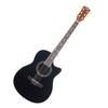 Trinity Electro Acoustic Guitars Black Trinity Orion 2 40inch Electro Acoustic Cutaway Guitar