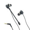 Vault In-Ear Wired Headphones Black Vault Buds Duo Voice Dual Driver Earphones with Adjustable Boom & In-line Mic, Volume Control, Mute Switch & 3D Stereo Sound for iPhone, Android Phones, Tablets, PC, Laptop, PS4, PS5 & Xbox