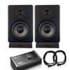 Vault Monitor Speakers WithControl1 Vault C6 6" Powered Studio Monitors Pair