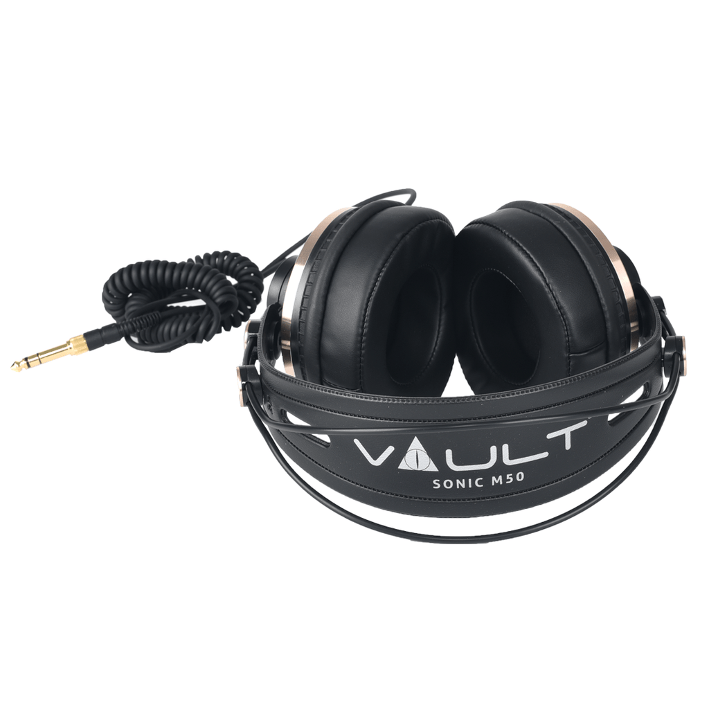 Vault Studio Headphones Black Vault Sonic M50 Studio Monitoring Headphones