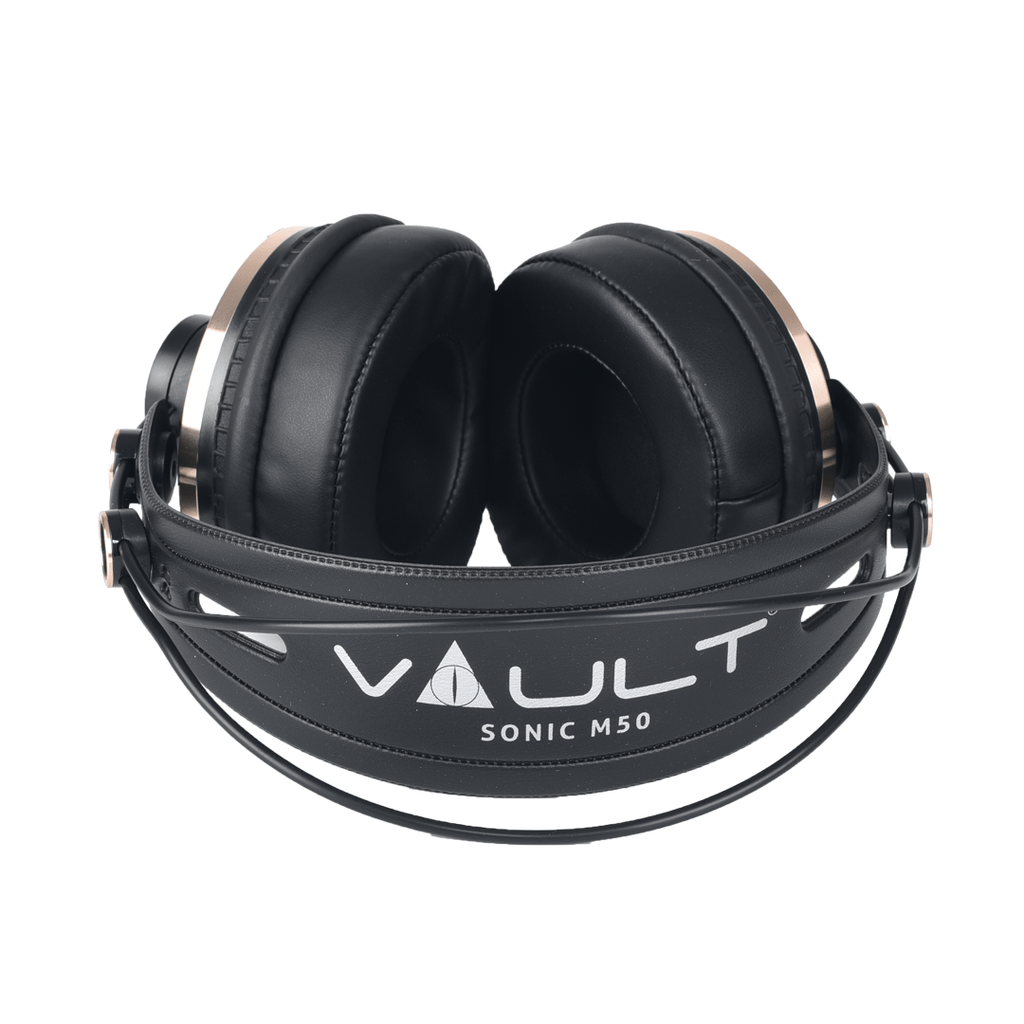 Vault Studio Headphones Black Vault Sonic M50 Studio Monitoring Headphones