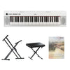 Yamaha Digital Pianos NP-12 White w Stand & Bench Yamaha Piaggero NP-12 Digital Piano